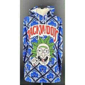 Backwoods Hoodie Blue All Over Print Size XXL